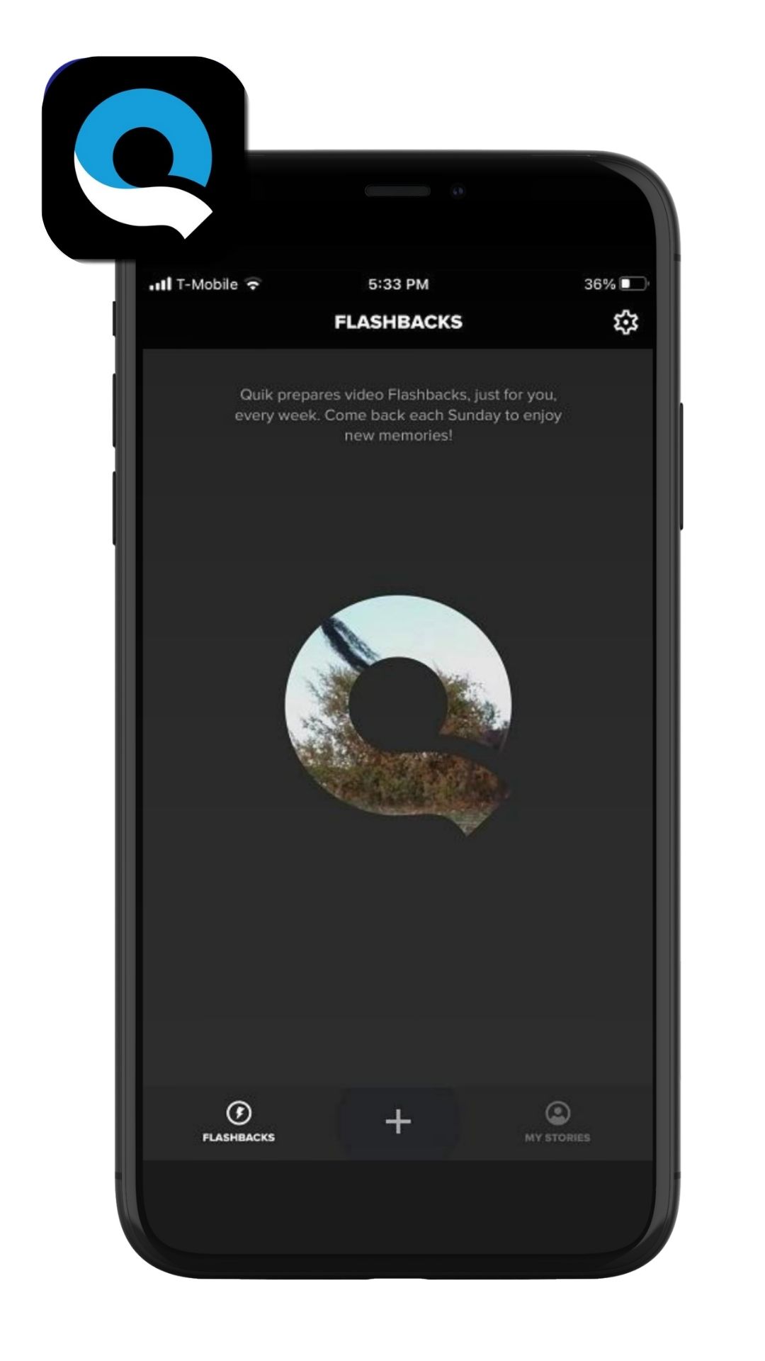 UI of Quik to edit video